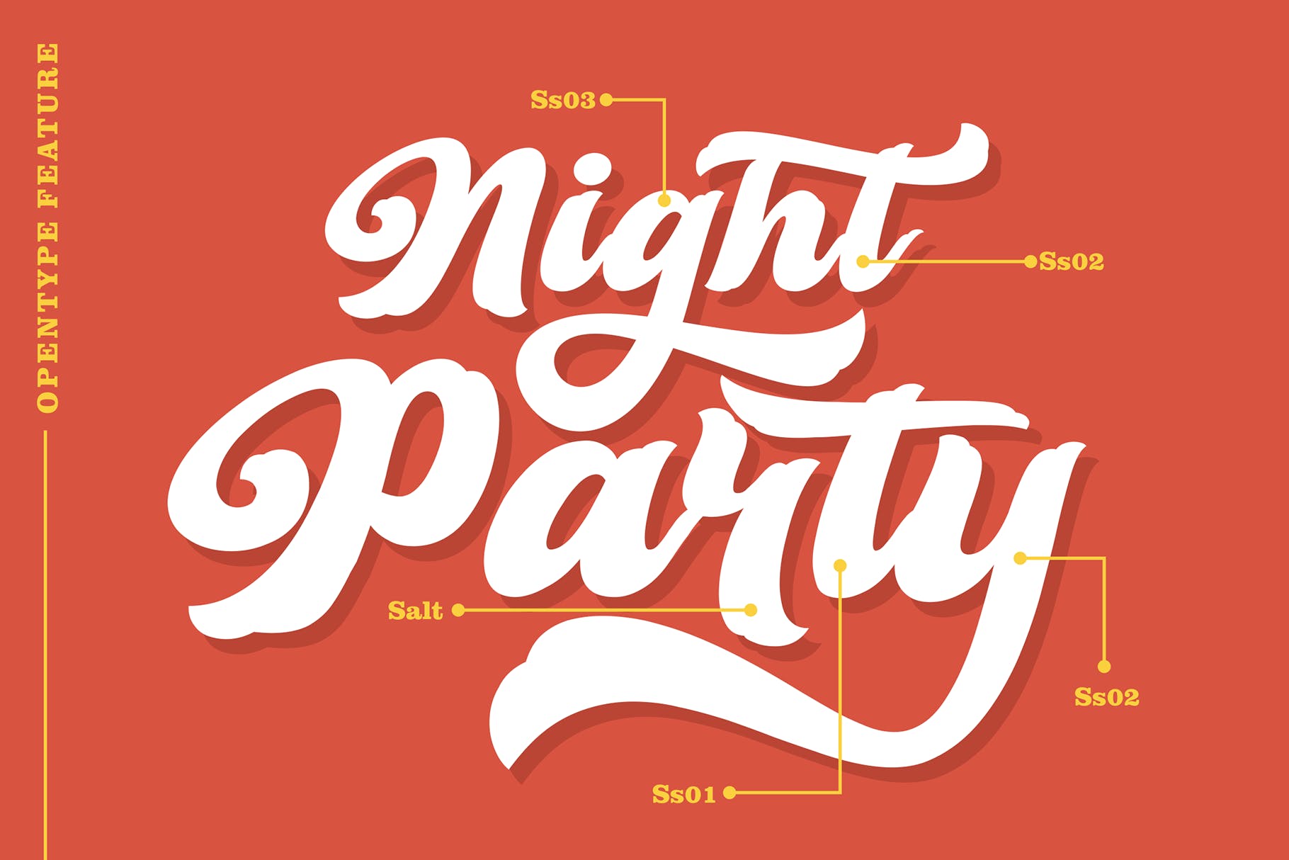 复古海报包装徽标logo设计手写英文字体 Retro Young – Vintage Bold Font插图1