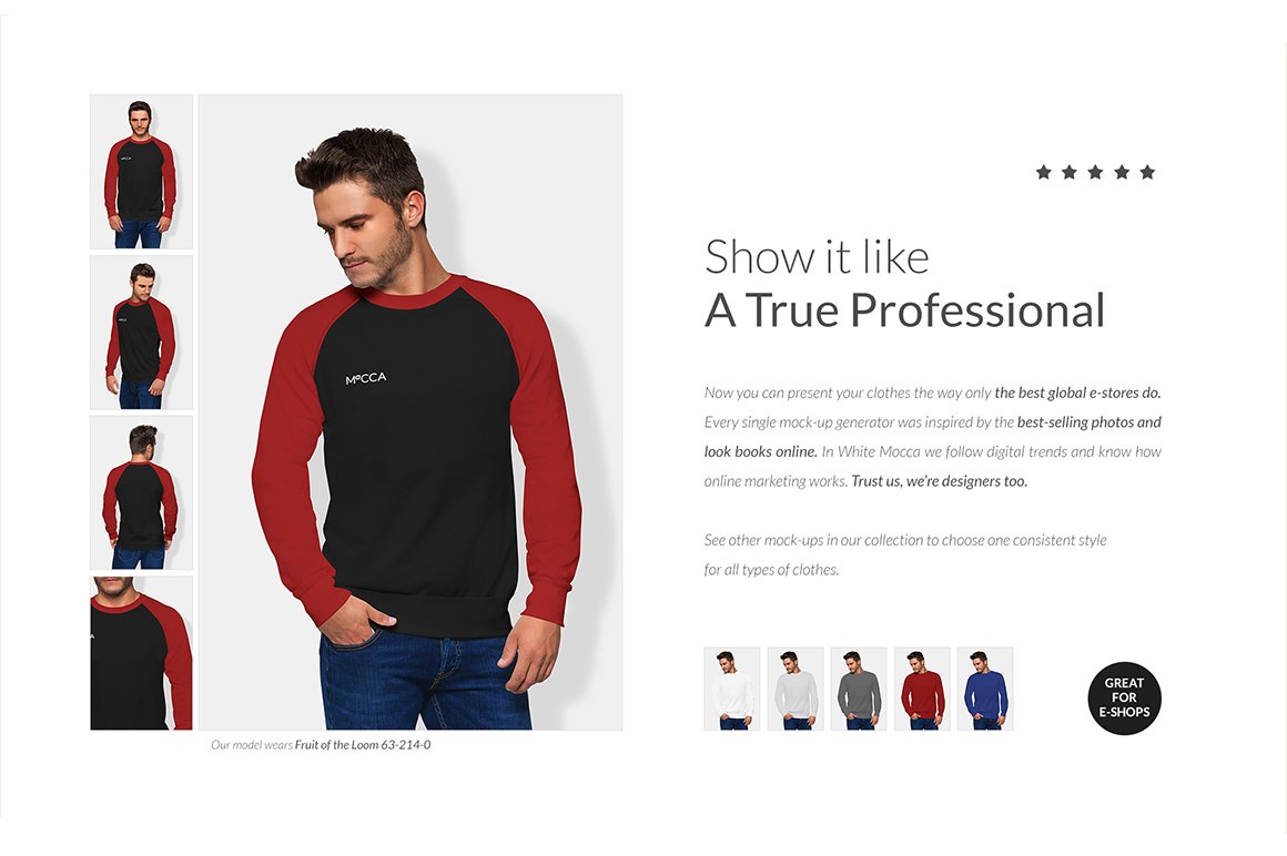 22个极简男士插肩造型半袖T恤设计展示样机模板合集 Men Raglan T-shirt Mock-ups Set插图3