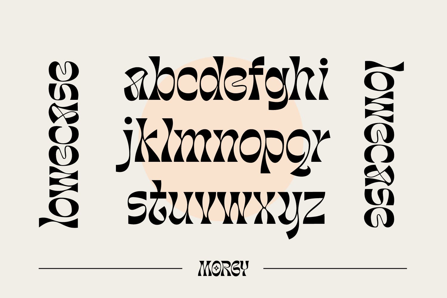 复古逆反差海报品牌徽标logo设计无衬线英文字体 Morgy Font插图3