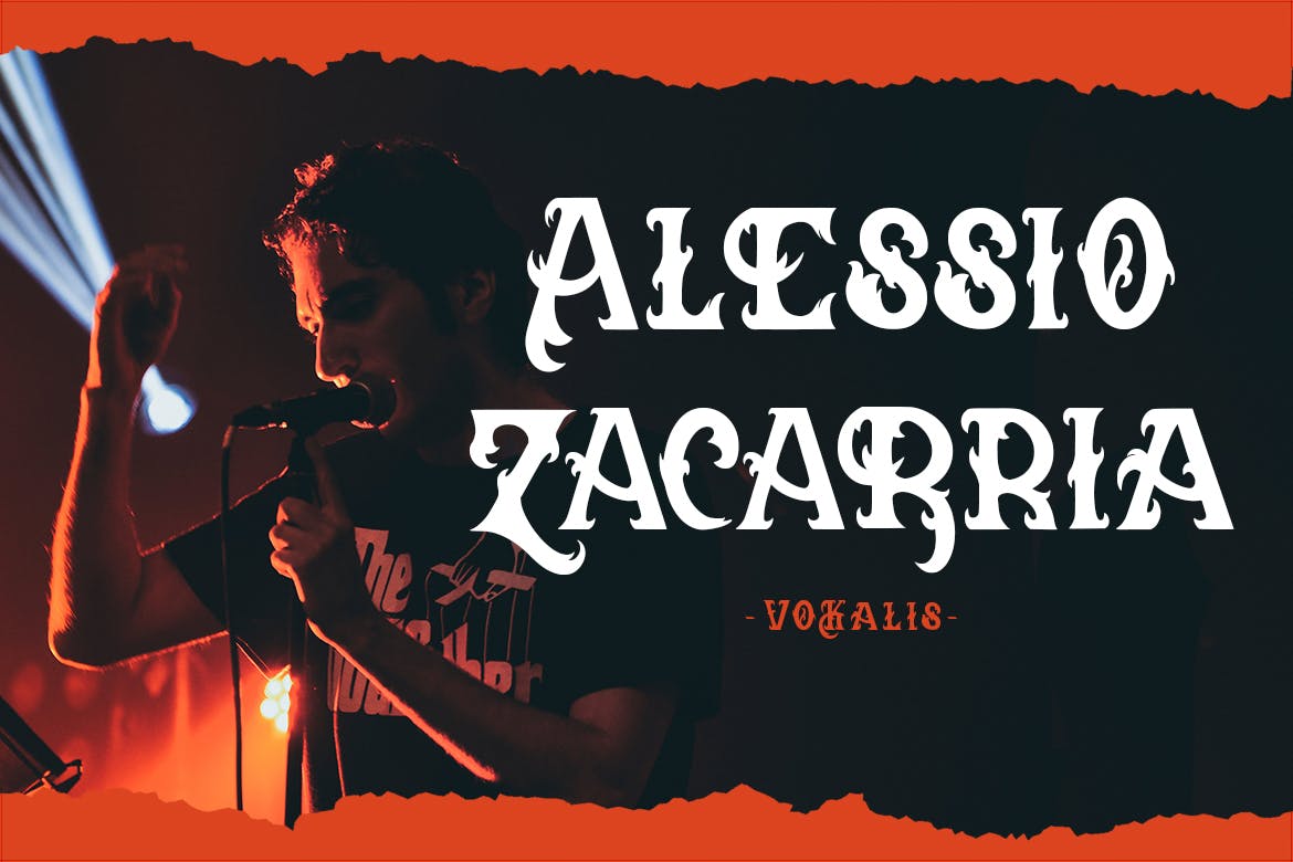 现代时尚品牌标签徽标logo设计装饰性英文字体 hardrock