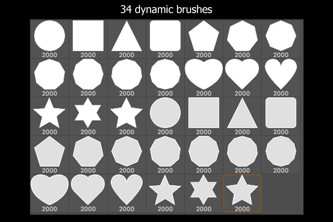 几何散景效果ps笔刷设计素材 dynamic bokeh brushes