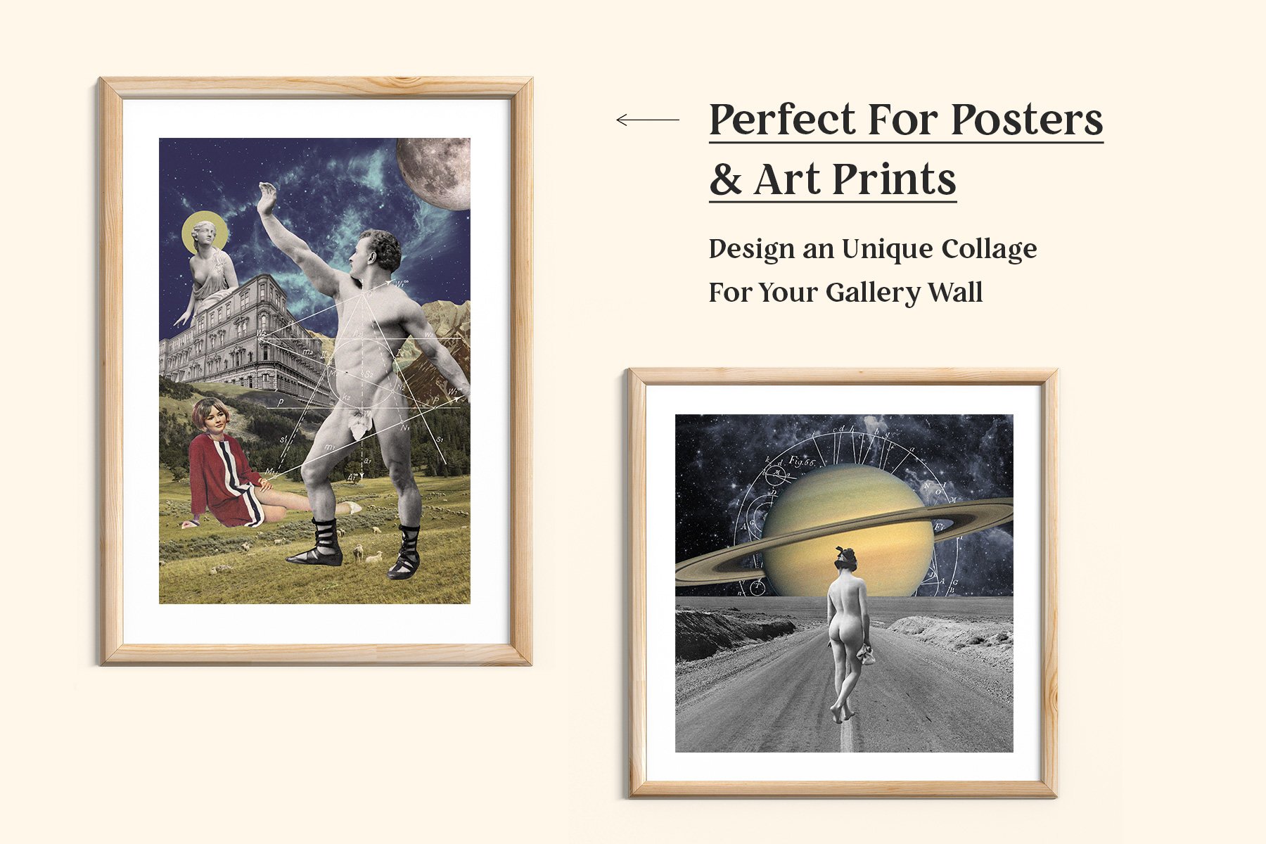 750+潮流欧式复古波普蒸汽波PNG免扣剪贴画设计素材 Vintage Collage Creator 750+ Assets插图12