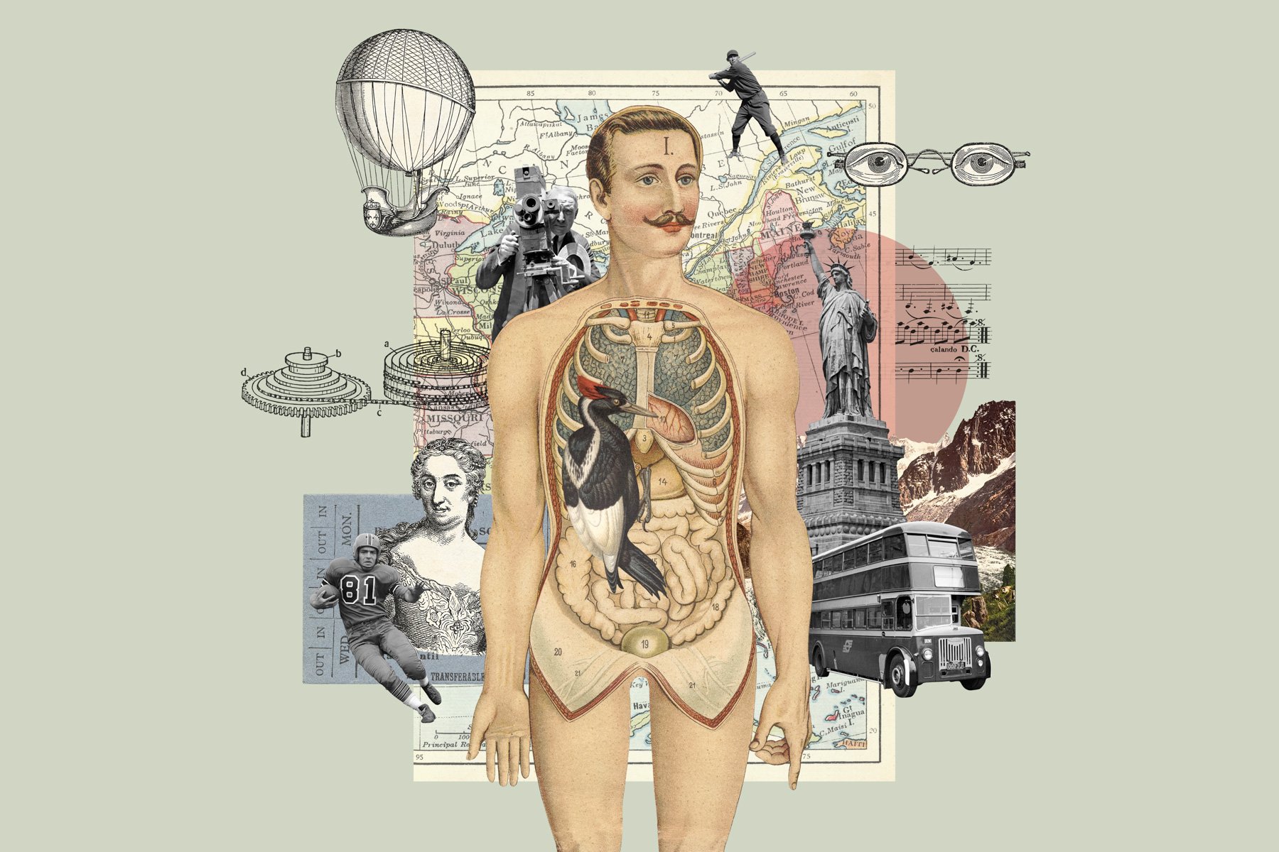 750+潮流欧式复古波普蒸汽波PNG免扣剪贴画设计素材 Vintage Collage Creator 750+ Assets插图14