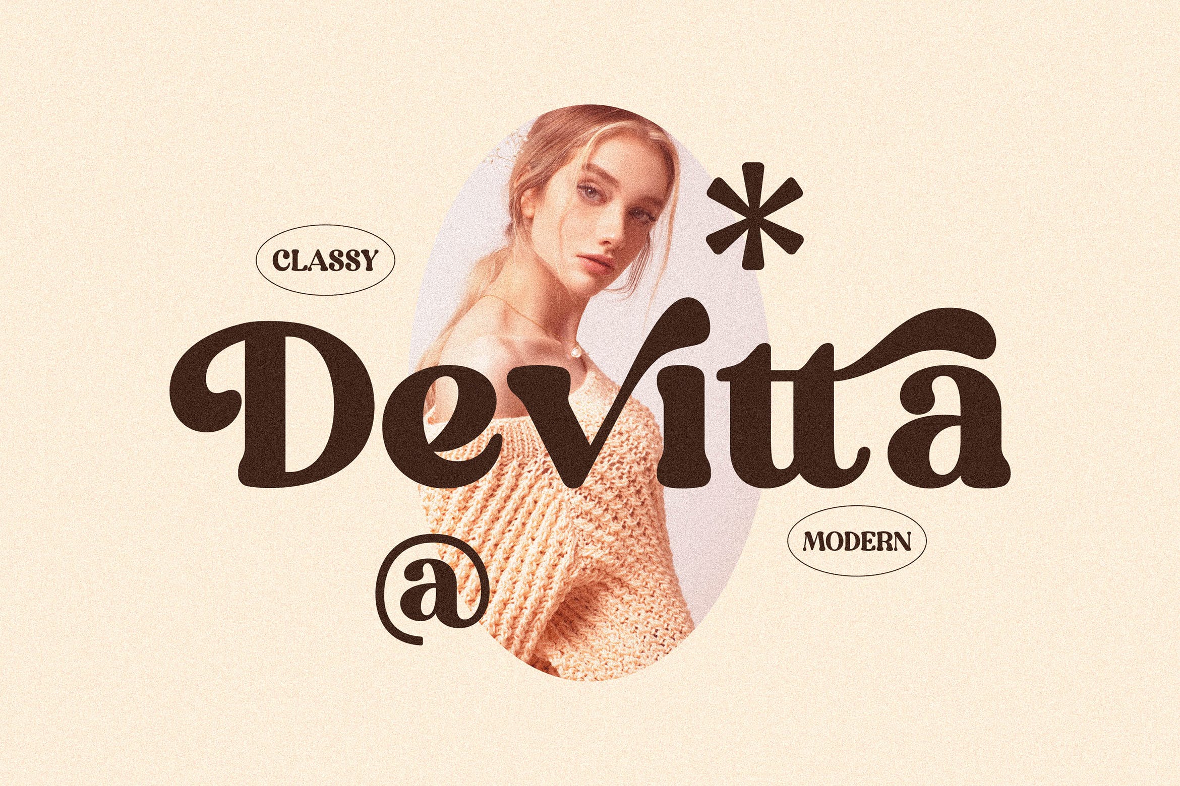 时尚海报品牌标识设计衬线英文字体 Devitta Stylish Serif Font LS插图