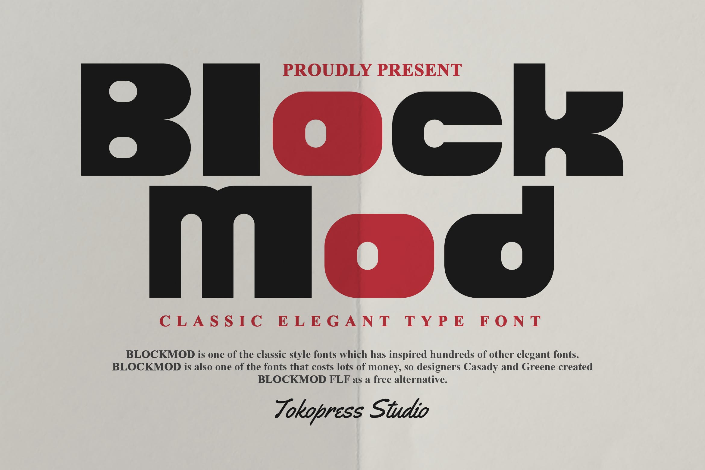 现代厚重海报杂志封面设计无衬线英文字体 blockmod – block modern