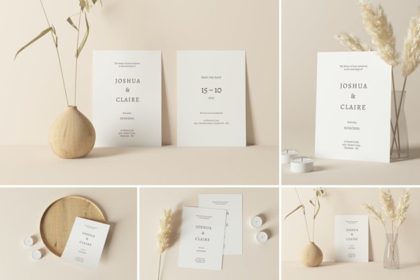 多功能纸质文具名片卡片样机模板素材 Multipurpose Paper Stationery Mockups