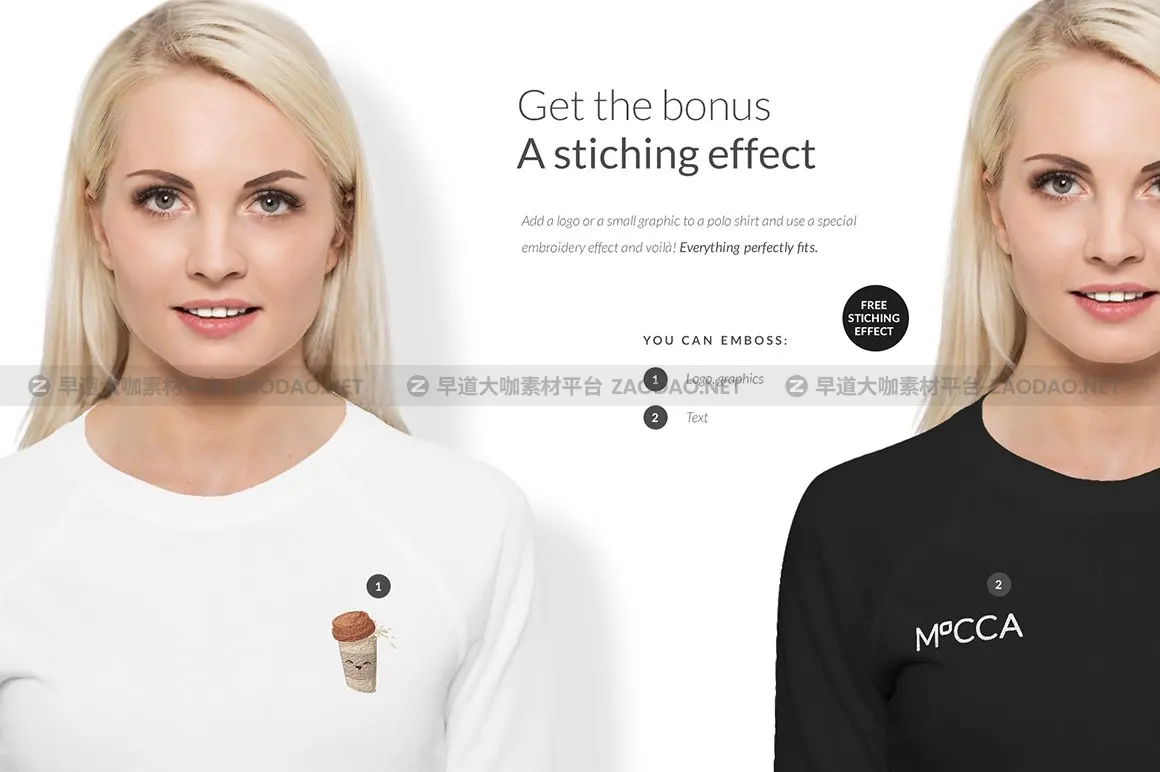 22个高品质女士插肩T恤半袖设计贴图样机模板合集 Woman Raglan T-shirt Mock-ups Set插图10
