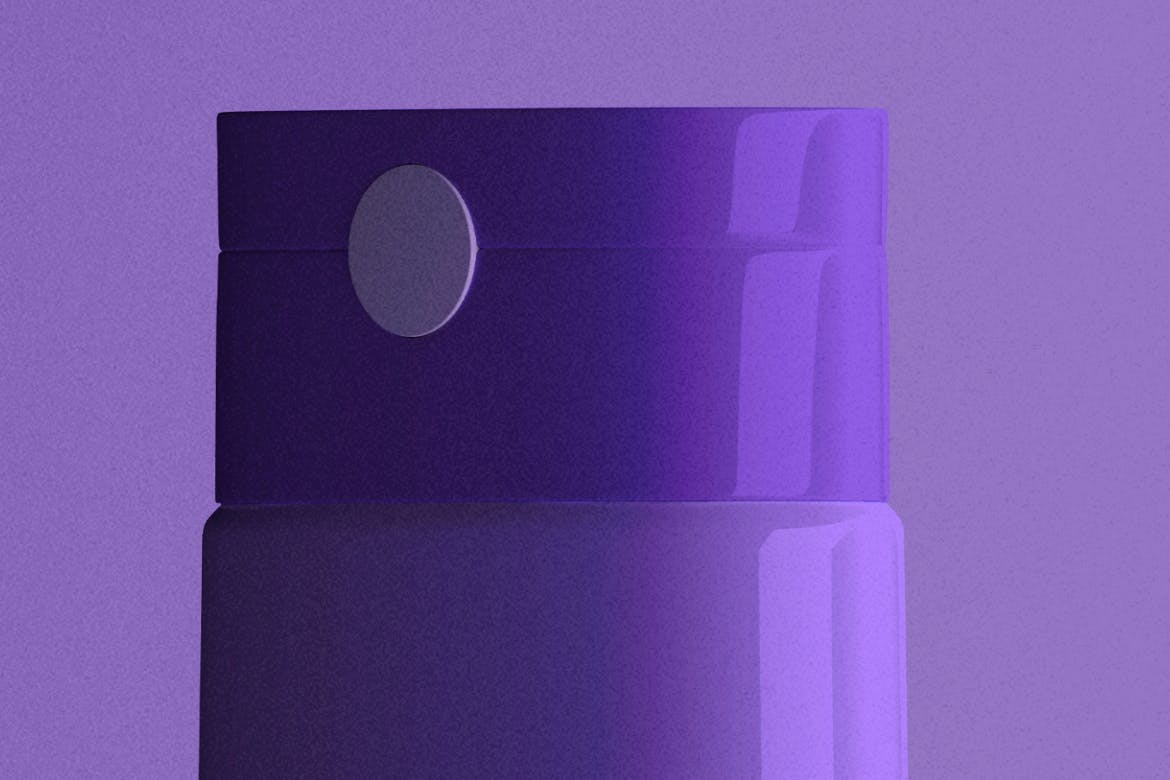 时尚化妆品包装塑料瓶设计贴图样机 Cosmetic Bottle Mockup插图1