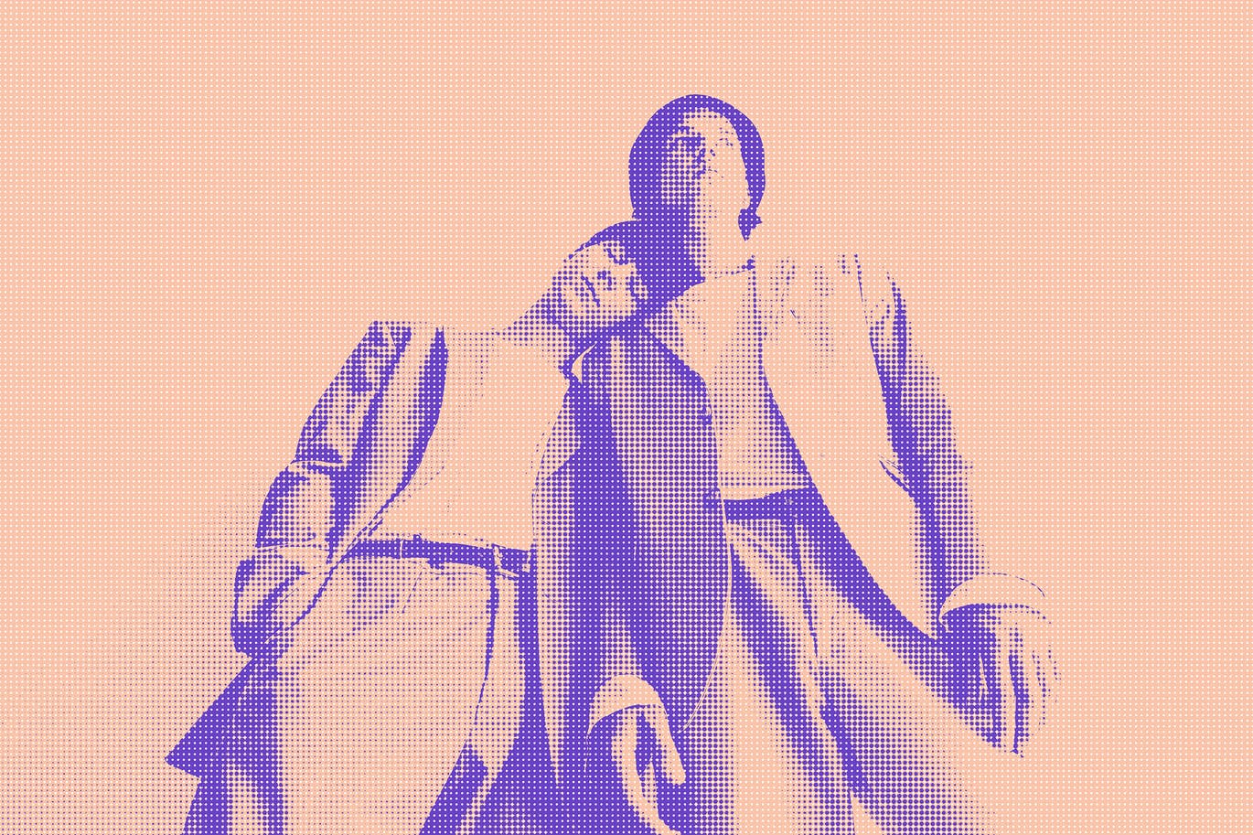 波普艺术半调点状效果照片处理特效Ps样机模板 Halftone Dots Photo Effect插图1