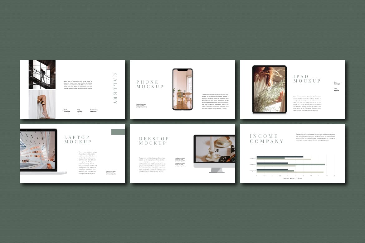 现代简约企业作品集图文排版设计Keynote+ppt模板 Citizen – Minimal Keynote+ppt Presentation Template插图2