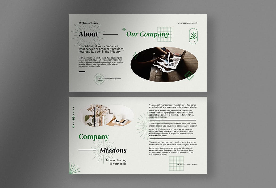 现代优雅公司简介提案简报演示文稿设计模板 Orio – Company Profile Presentation PPT Template插图2