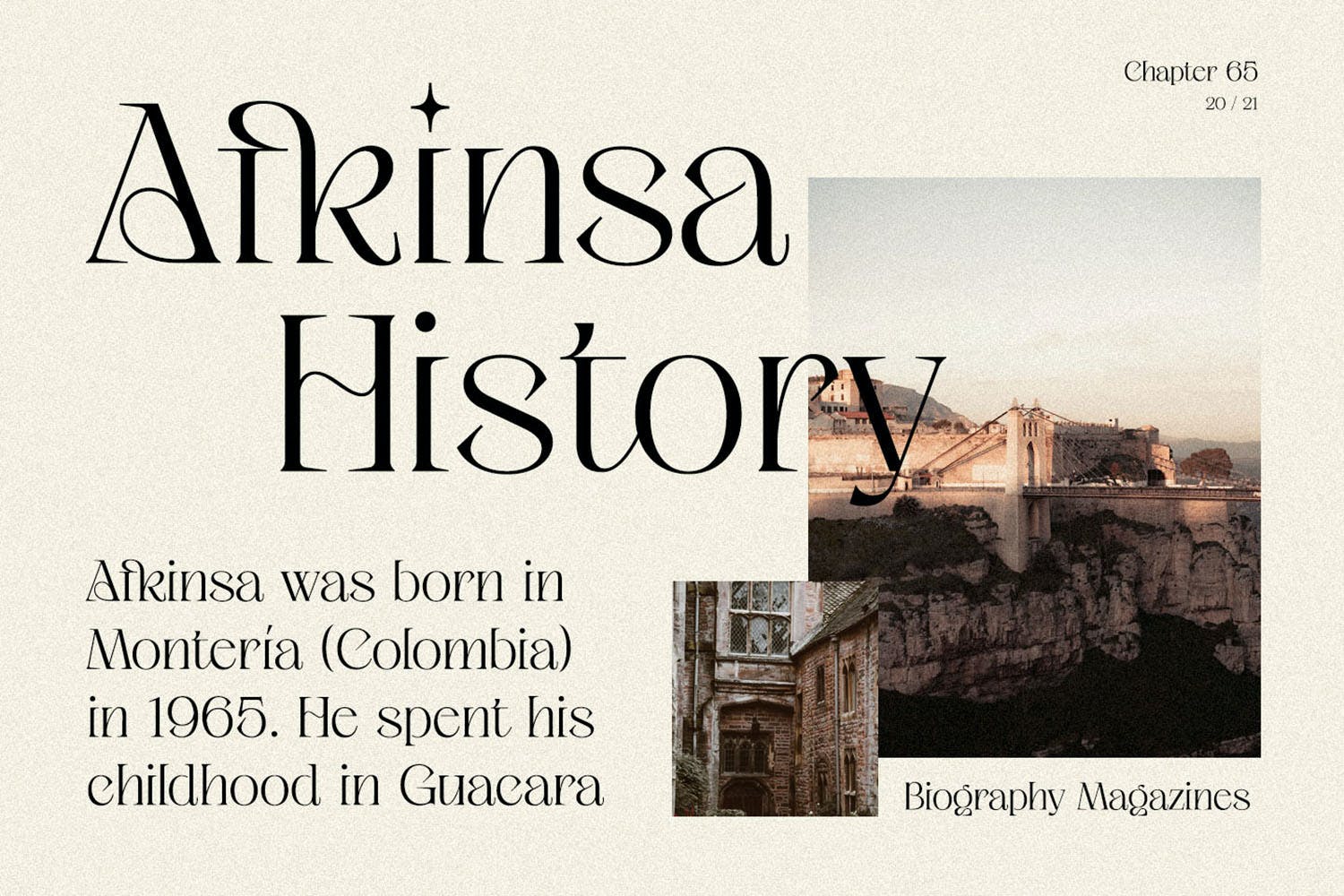 现代优雅品牌标题包装设计衬线英文字体 Ageya – Modern Elegant Serif Font插图2