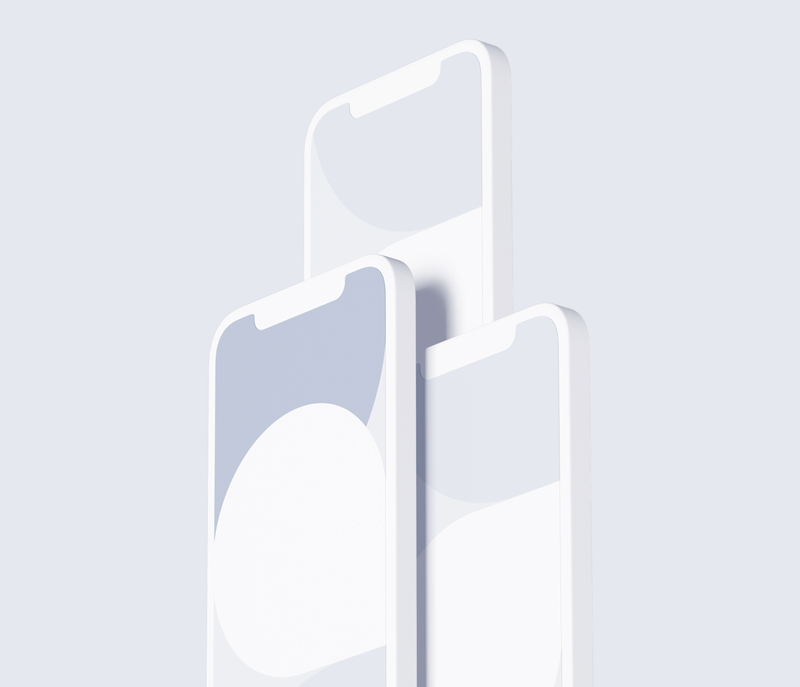 高品质陶瓷APP界面设计苹果设备演示PSD样机模板素材 Clay Mockups插图3