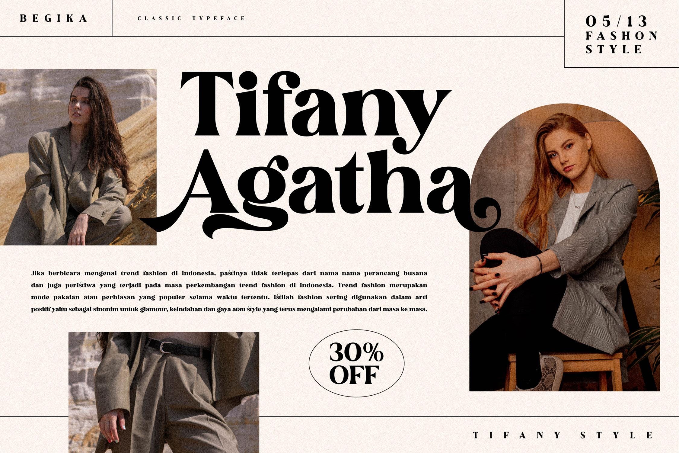 现代海报标识品牌设计衬线英文字体 fogsta modern serif font ls