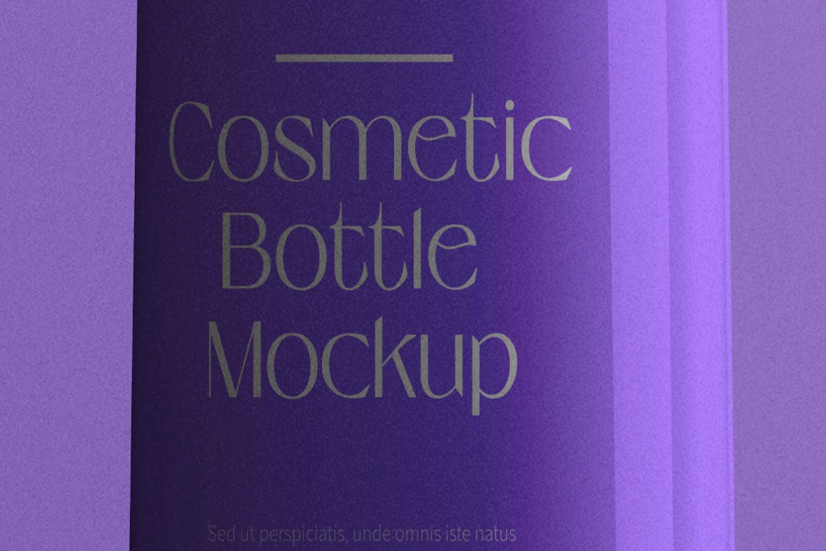 时尚化妆品包装塑料瓶设计贴图样机 Cosmetic Bottle Mockup插图3
