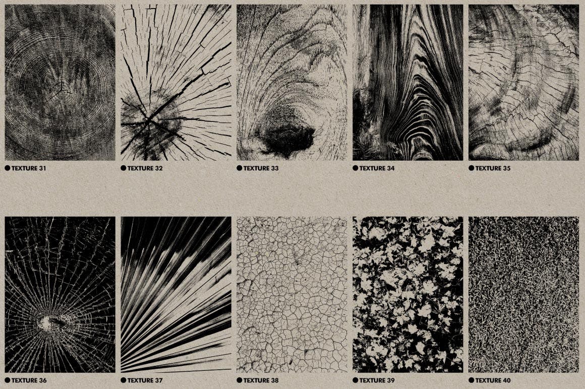 50个做旧粗糙喷墨打印褶皱PNG图片设计素材 Super Hi Res Textures – Collection 02插图4