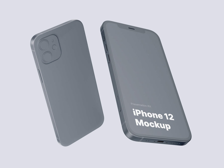 多种材质颜色苹果iphone12样机模板素材iphone12mockups