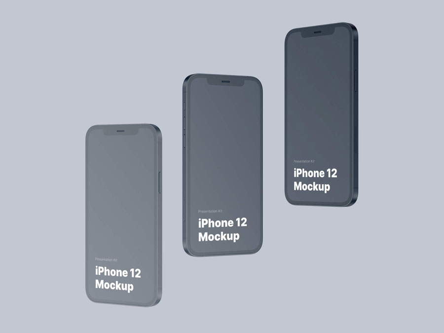 多种材质颜色苹果iphone12样机模板素材iphone12mockups