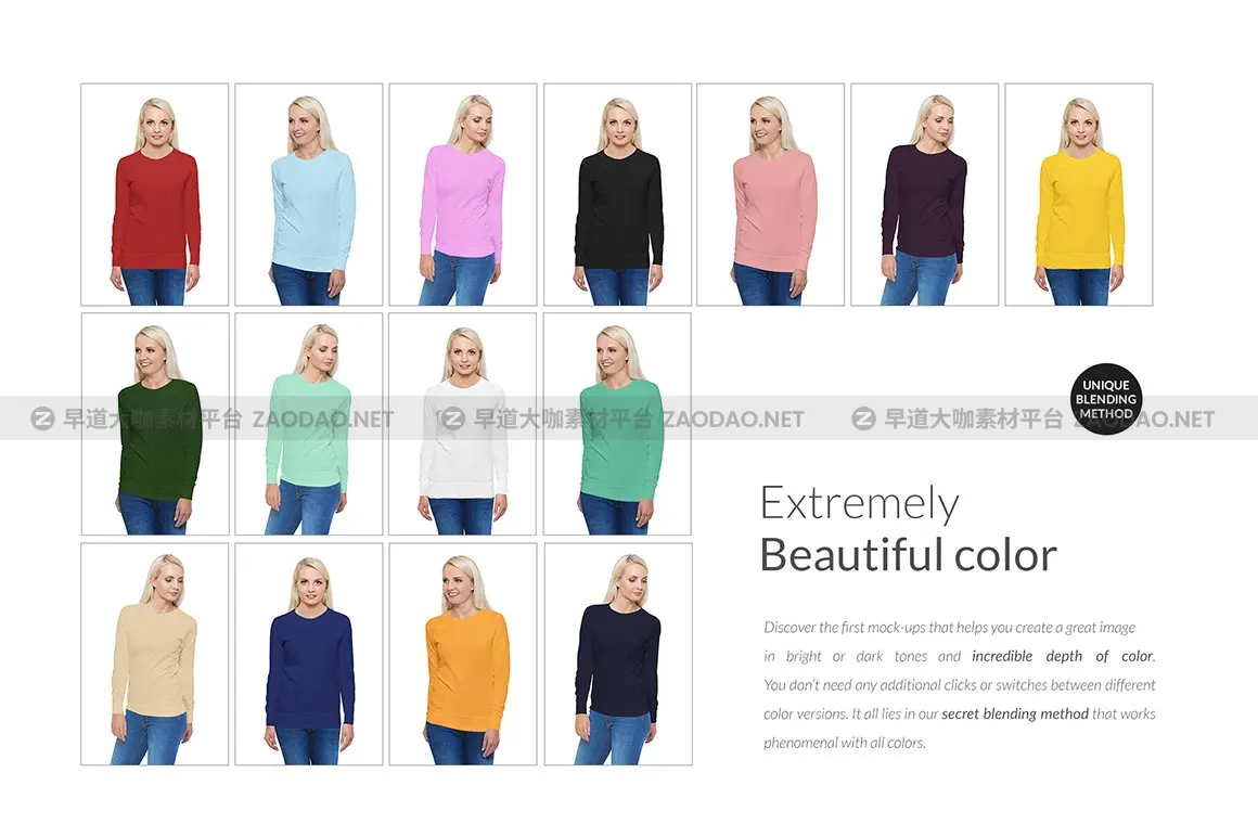 22个高品质女士插肩T恤半袖设计贴图样机模板合集 Woman Raglan T-shirt Mock-ups Set插图8