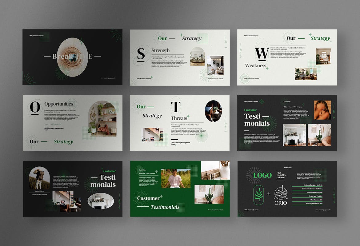 现代优雅公司简介提案简报演示文稿设计模板 Orio – Company Profile Presentation PPT Template插图8