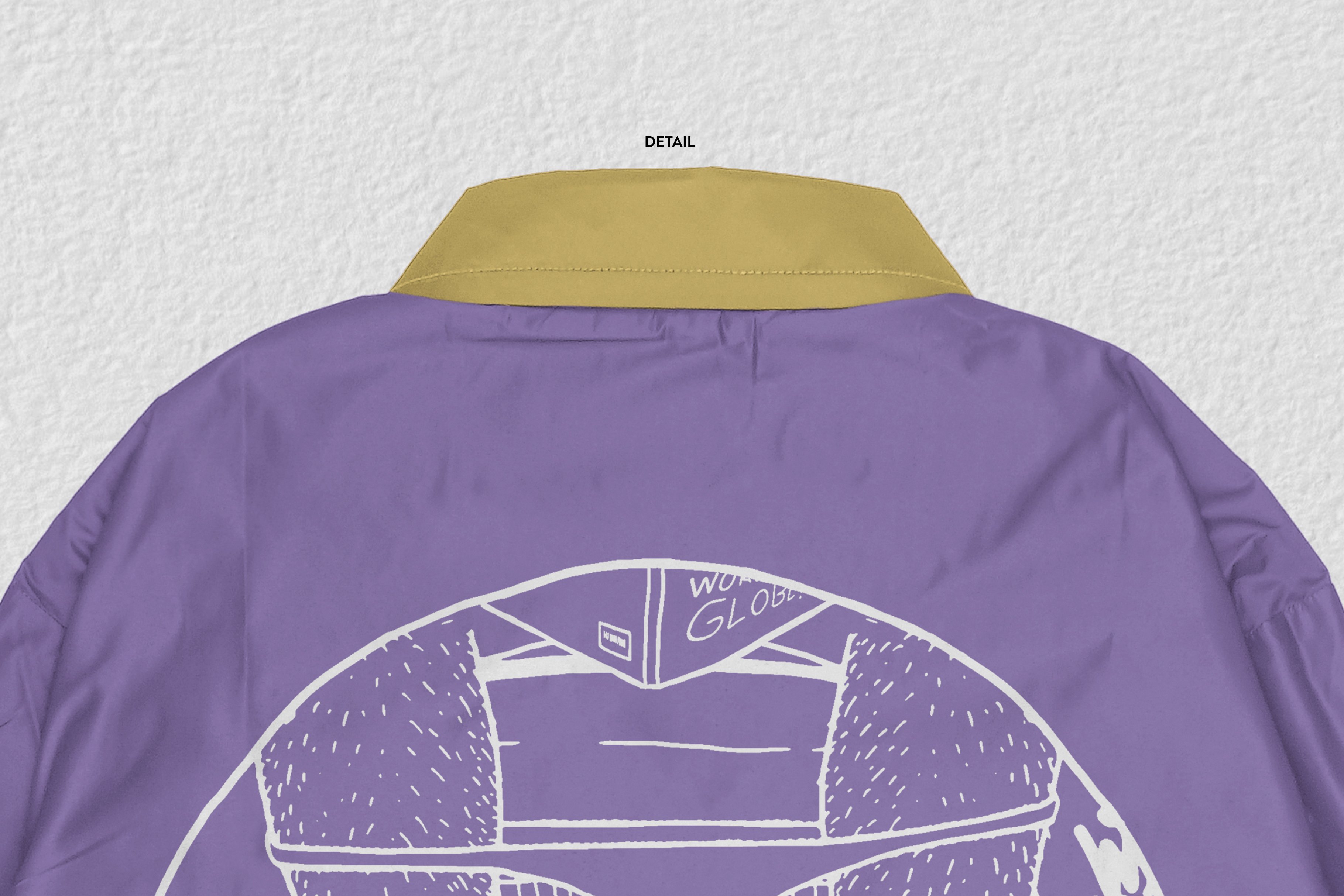 高质量逼真嘻哈风衣夹克外套设计ps智能贴图样机模板 realistic wind