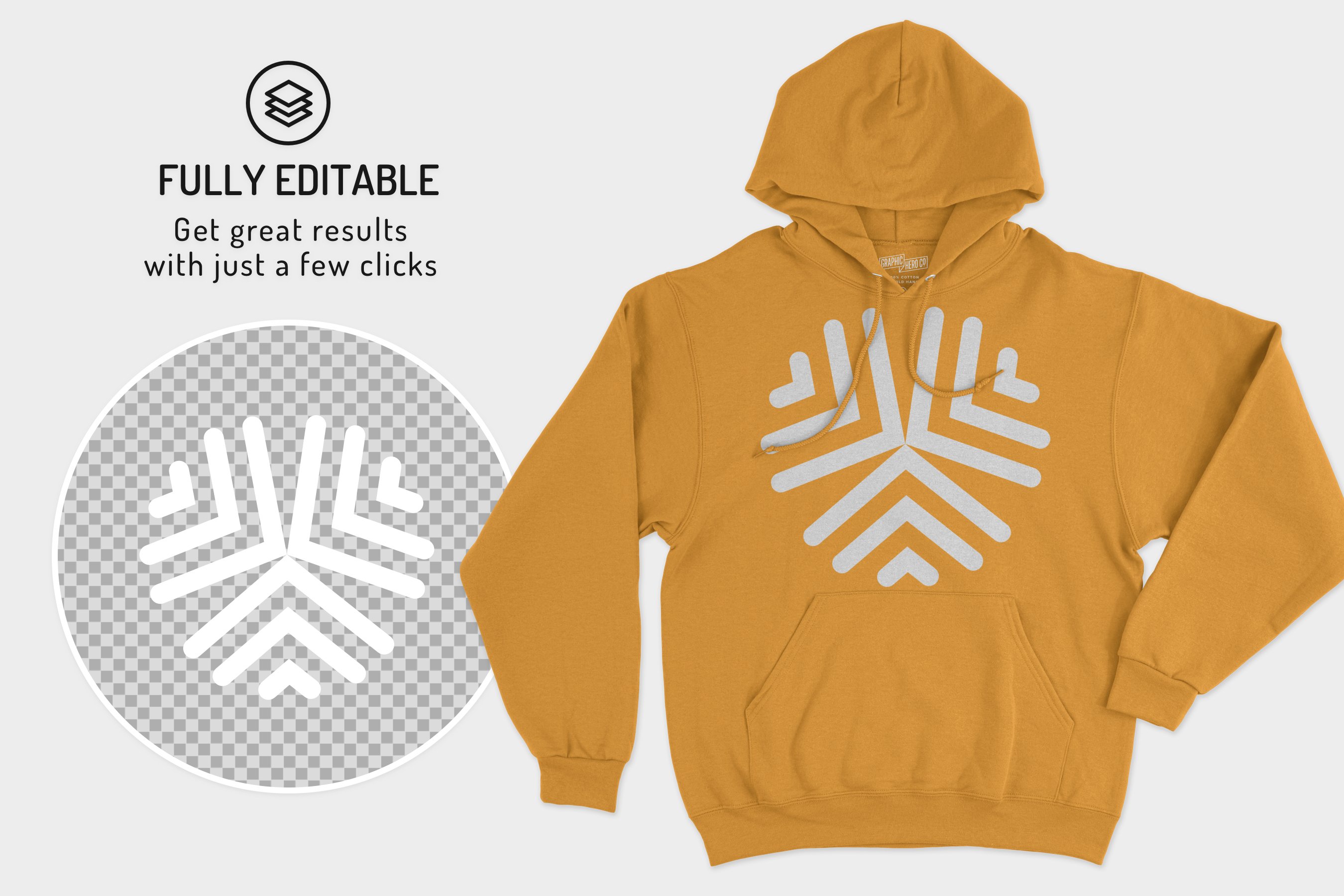 逼真连衣帽卫衣外套印花设计ps贴图样机模板 pullover hooded sweat