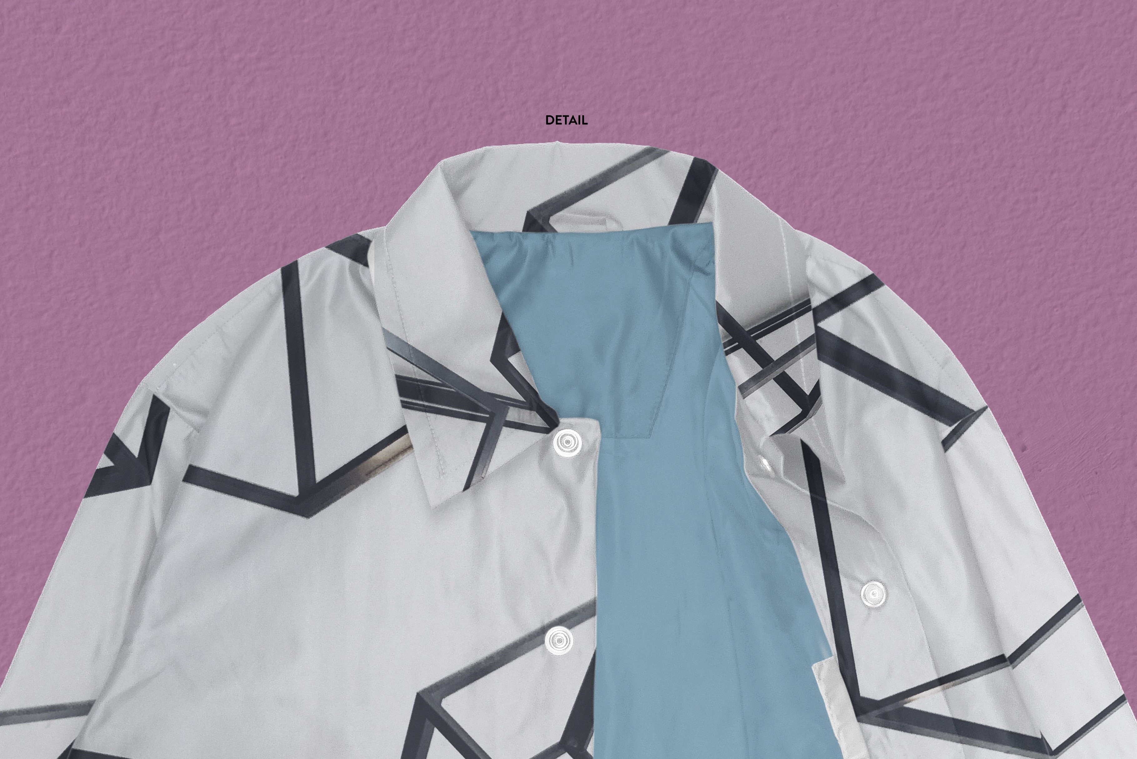 高质量逼真嘻哈风衣夹克外套设计ps智能贴图样机模板 realistic wind