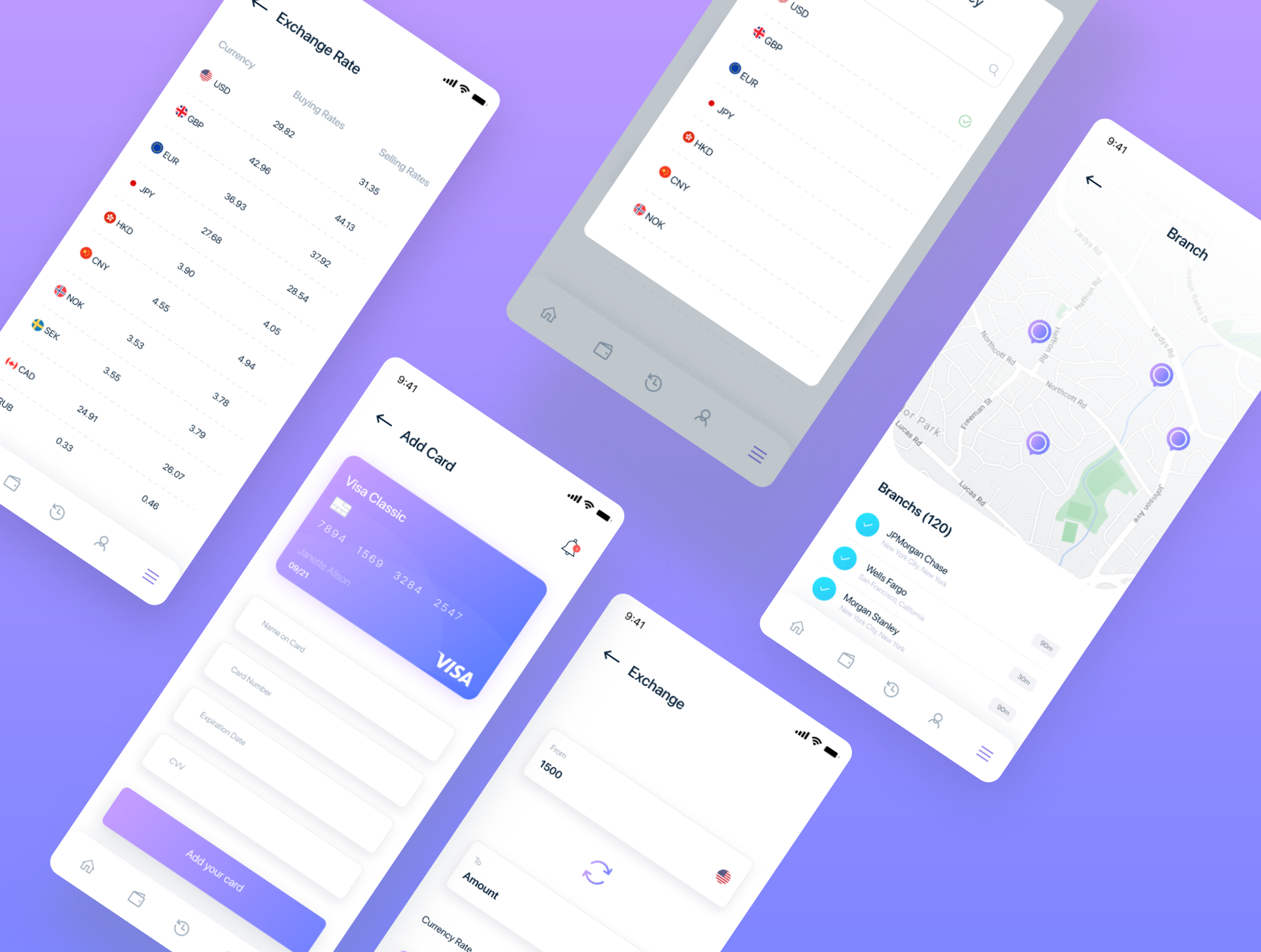 现代简约银行金融应用程序APP UI套件 Sirc – Banking App UI Kit插图4