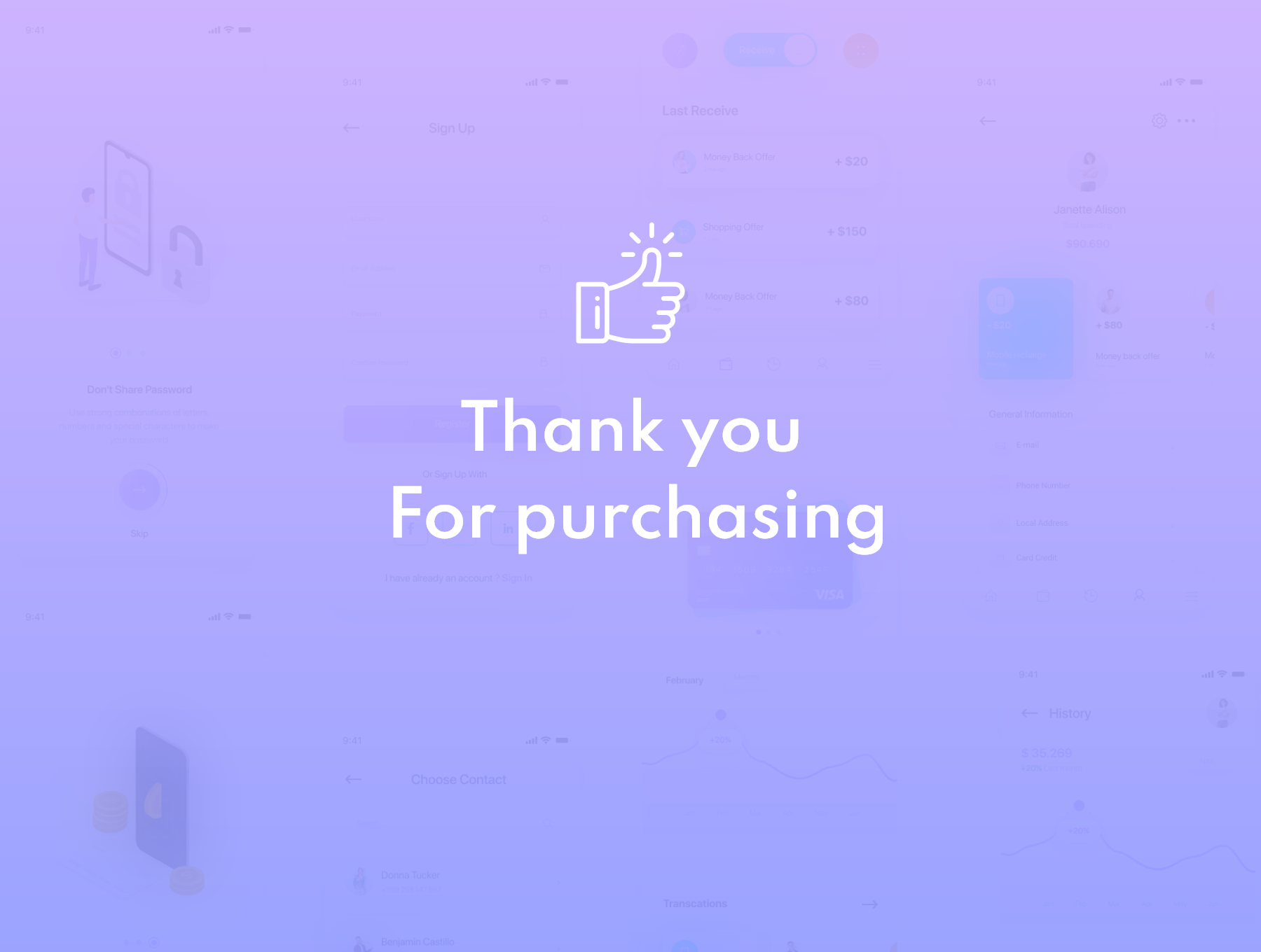 现代简约银行金融应用程序APP UI套件 Sirc – Banking App UI Kit插图7
