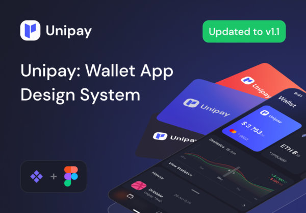 超酷暗黑银联电子钱包应用程序APP UI界面设计套件 Unipay Wallet App iOS UI Design System
