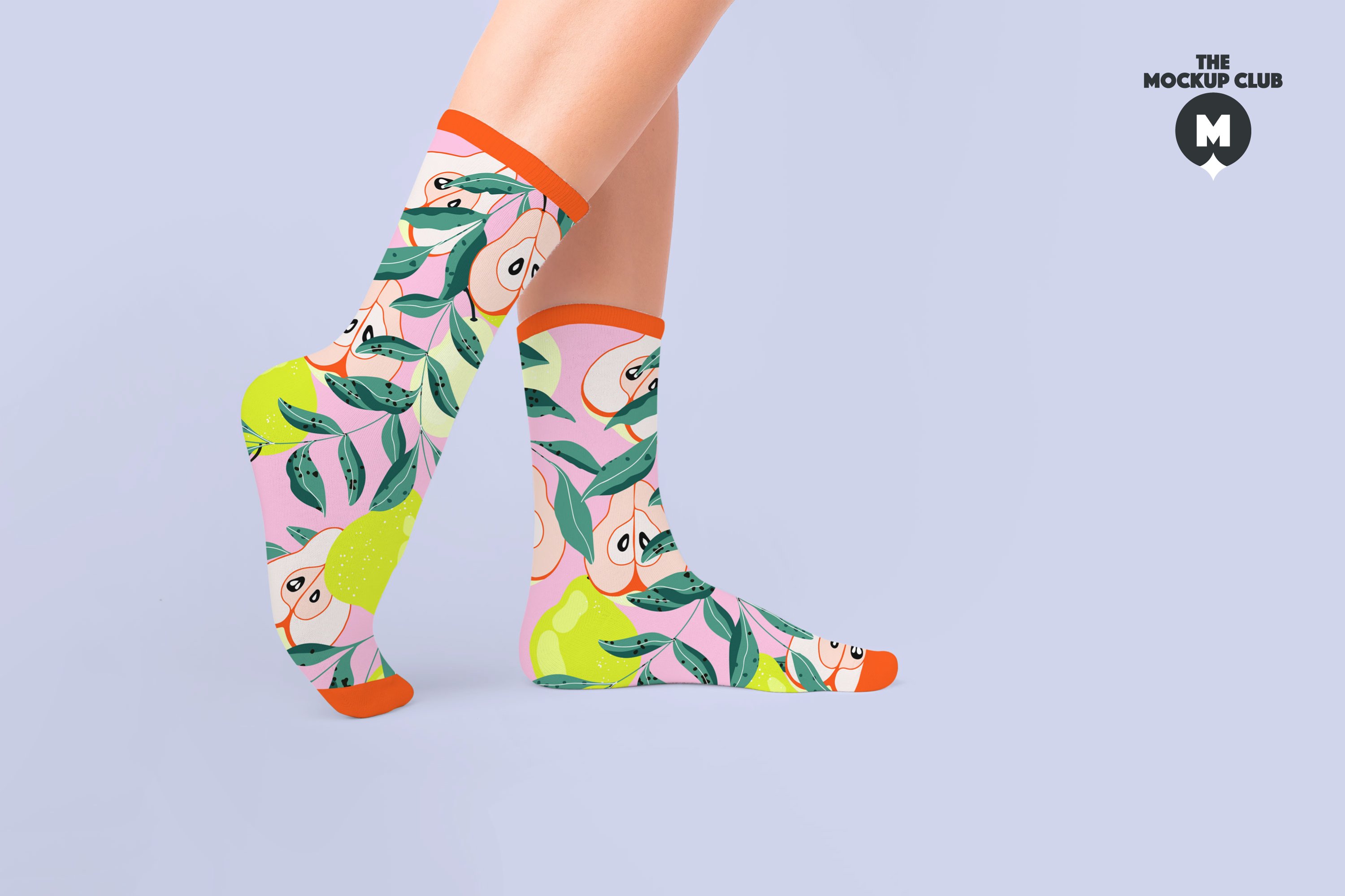 时尚长装袜子印花图案设计贴图样机模板合集 socks mockup set