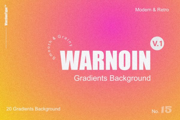 潮流复古炫彩渐变噪点颗粒模糊艺术背景图片设计素材 WARNOIN Vol.1 – Gradients Background