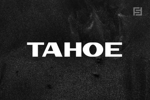 现代品牌标题徽标设计无衬线英文字体 TAHOE – Unique Display Typeface