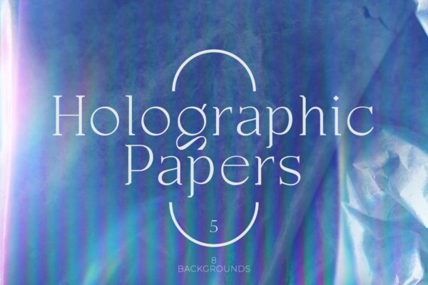 全息多彩高清纸背景图片设计素材 Holographic Papers Vol.5