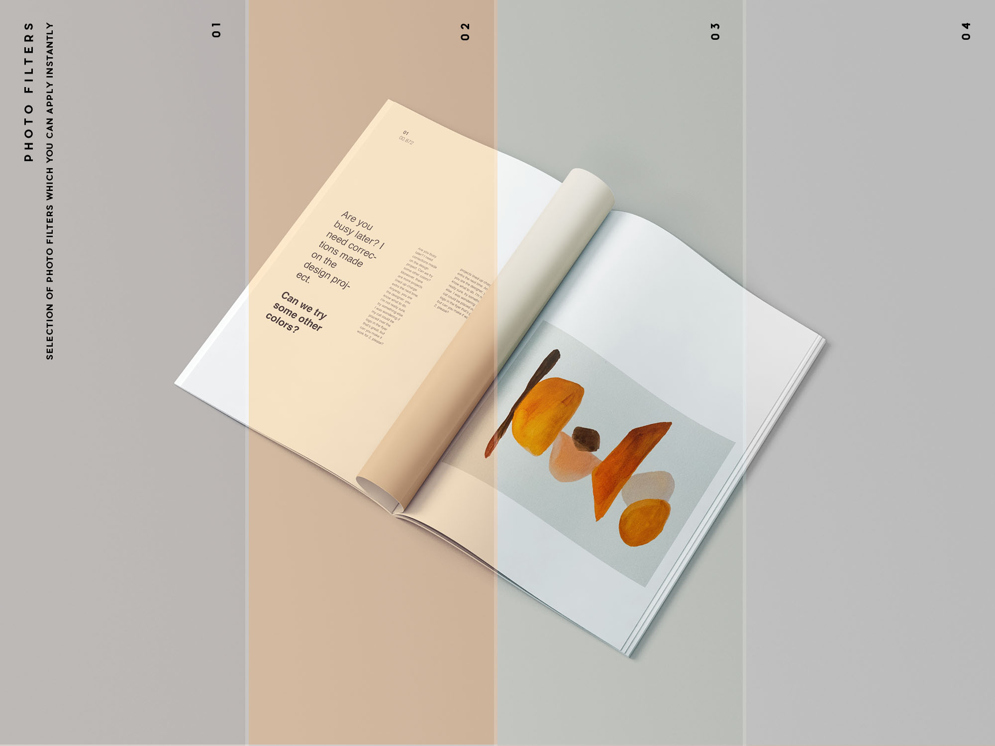 16个多角度A4杂志宣传画册设计展示Ps智能贴图样机模板 16 A4 Magazine Mockups插图16