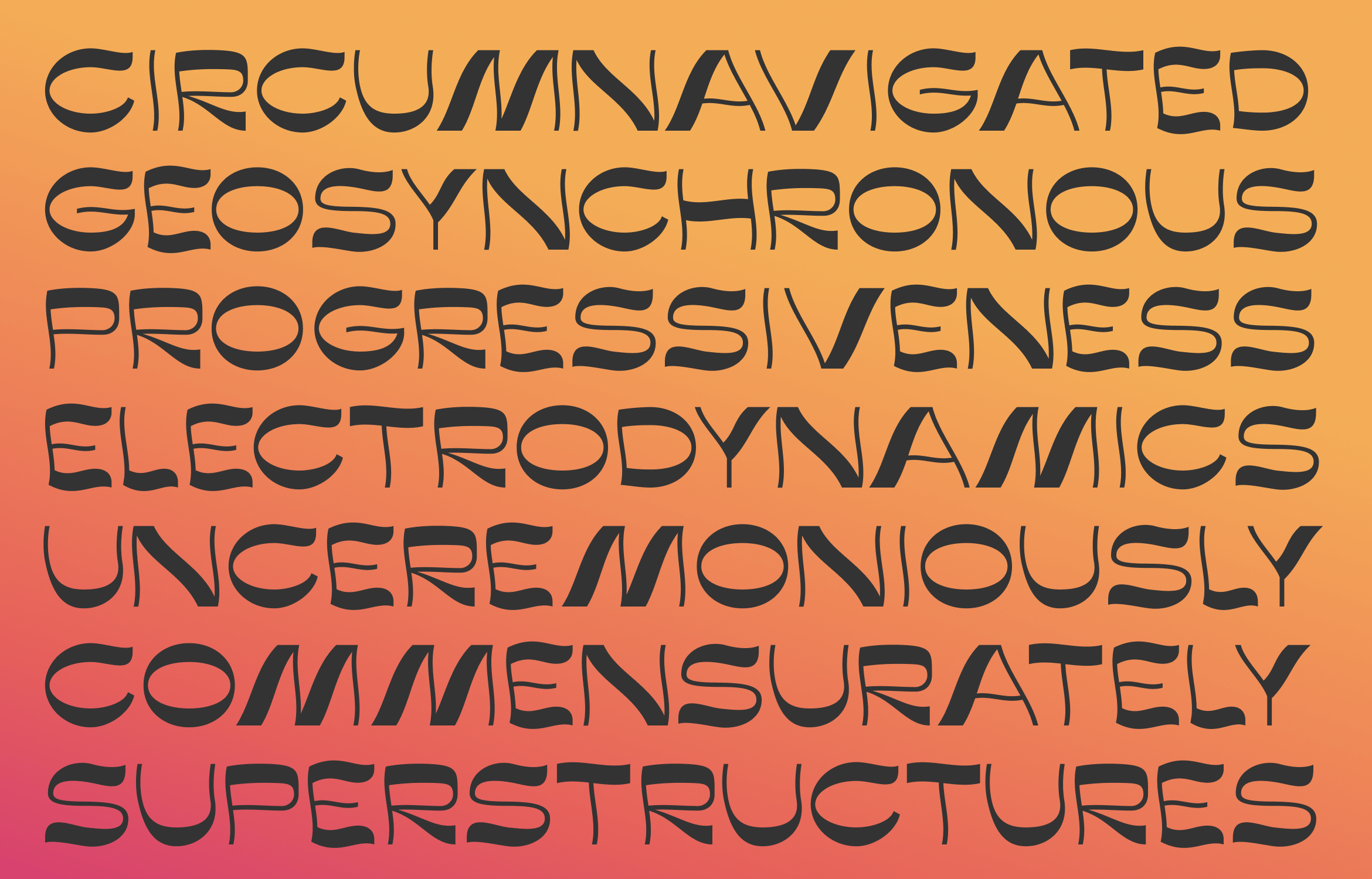 现代奢华印刷包装品牌设计无衬线英文字体 sunstroke