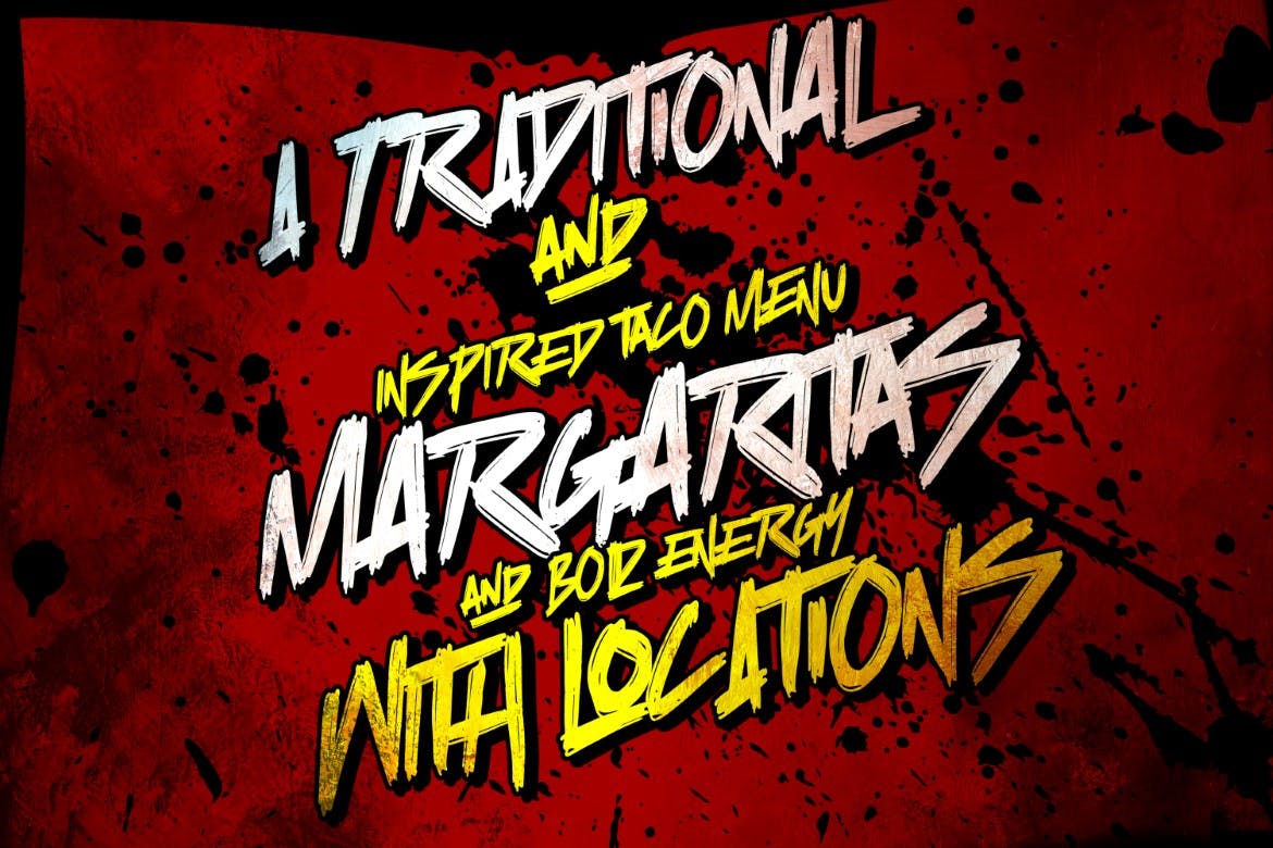 时尚品牌标志海报设计装饰性英文字体bullhead–boldbrushfont