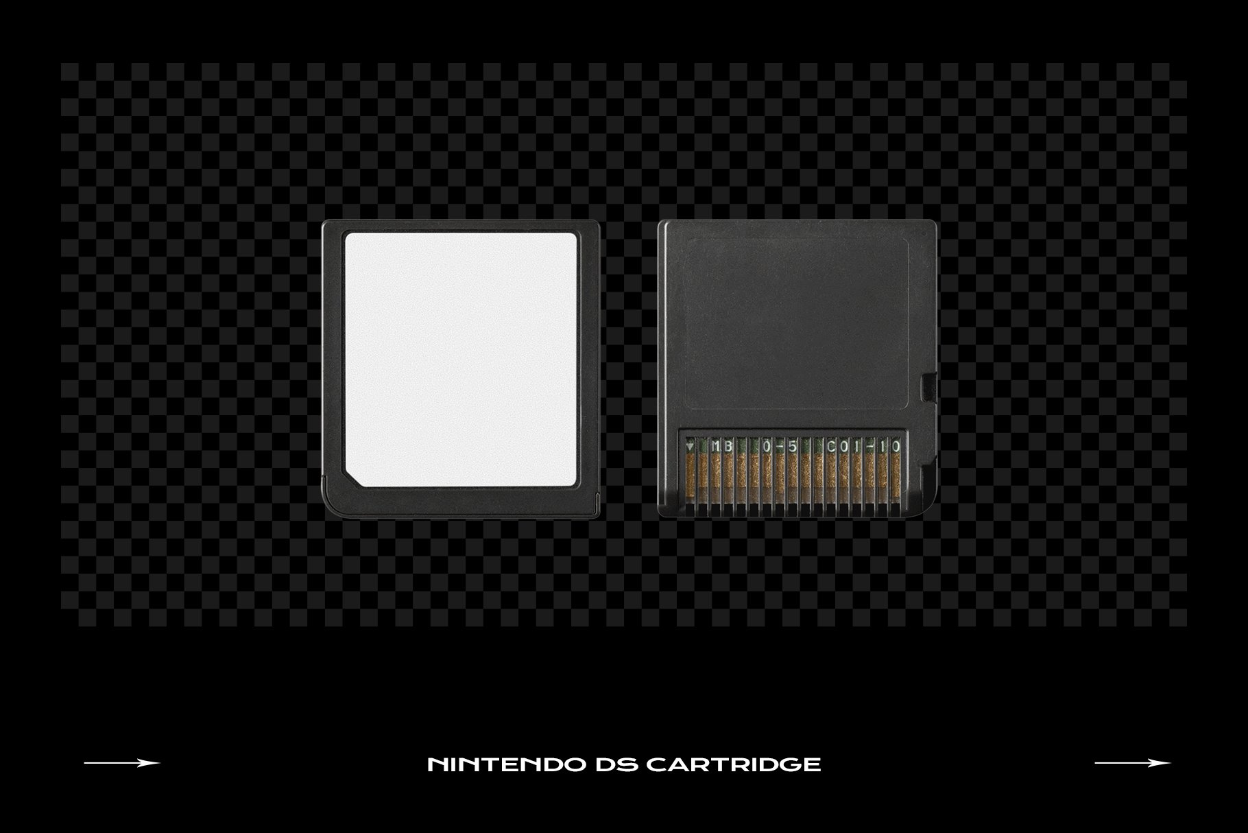 超酷复古电竞游戏卡片塑料盒贴纸设计Ps智能贴图样机素材 Game Cartridge Mockup Bundle Retro插图9