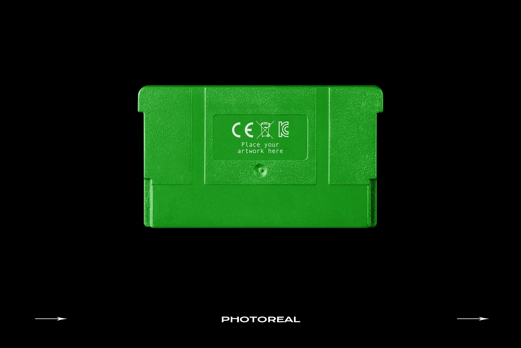 超酷复古电竞游戏卡片塑料盒贴纸设计Ps智能贴图样机素材 Game Cartridge Mockup Bundle Retro插图17