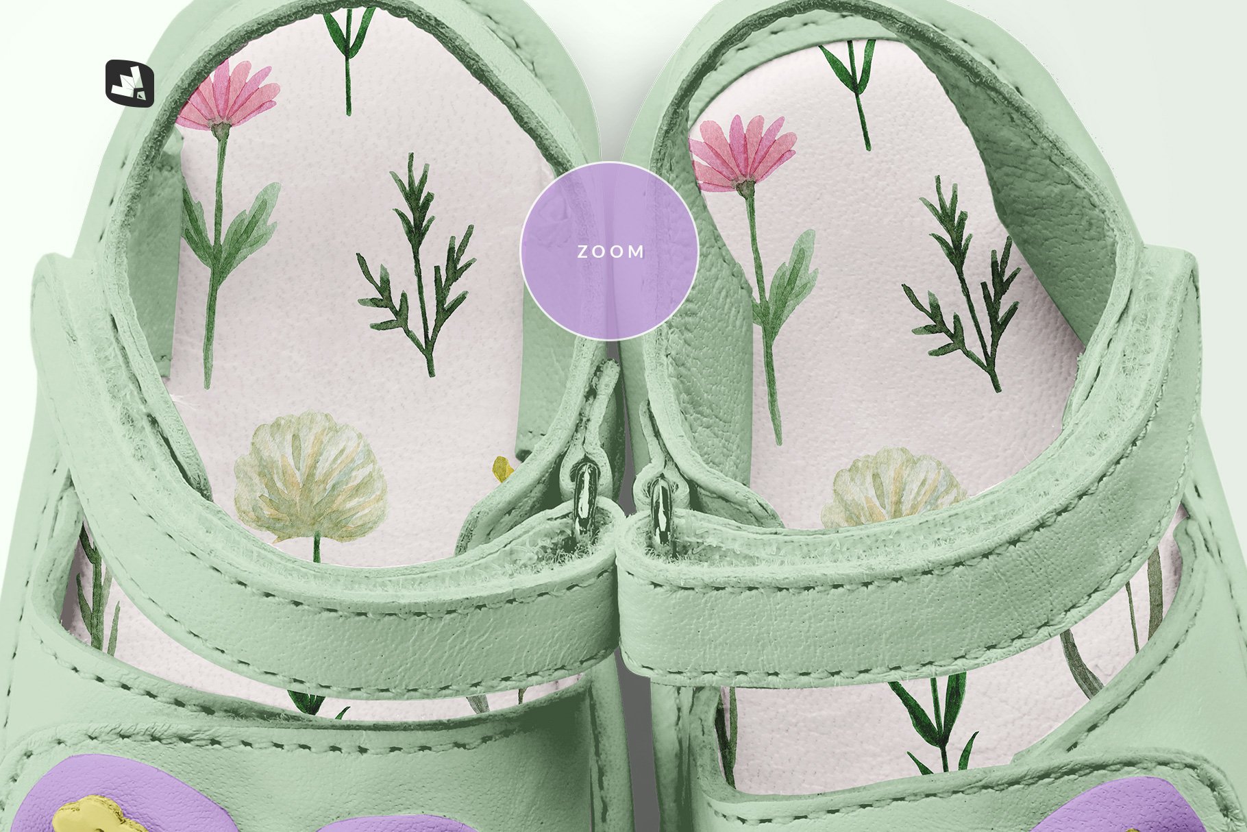 可爱婴儿凉鞋图案设计贴图Ps样机源文件素材 Topview Baby Sandals With Bow Mockup插图8 可爱婴儿凉鞋图案设计贴图Ps样机源文件素材 Topview Baby Sandals With Bow Mockup插图8