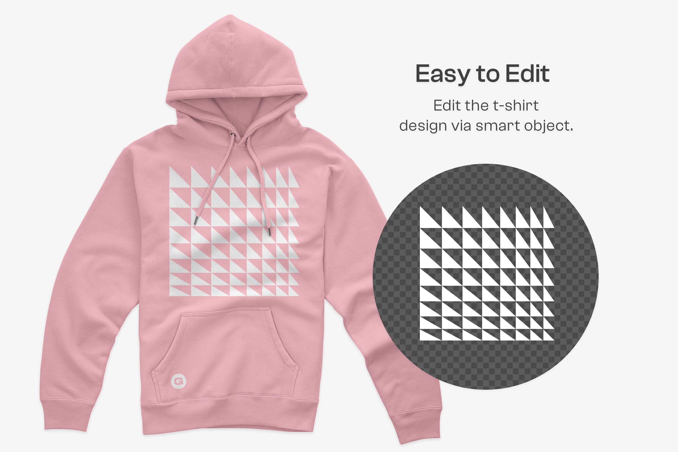 14个连衣帽卫衣服装设计ps智能贴图样机模板 ind5000 heavyweight