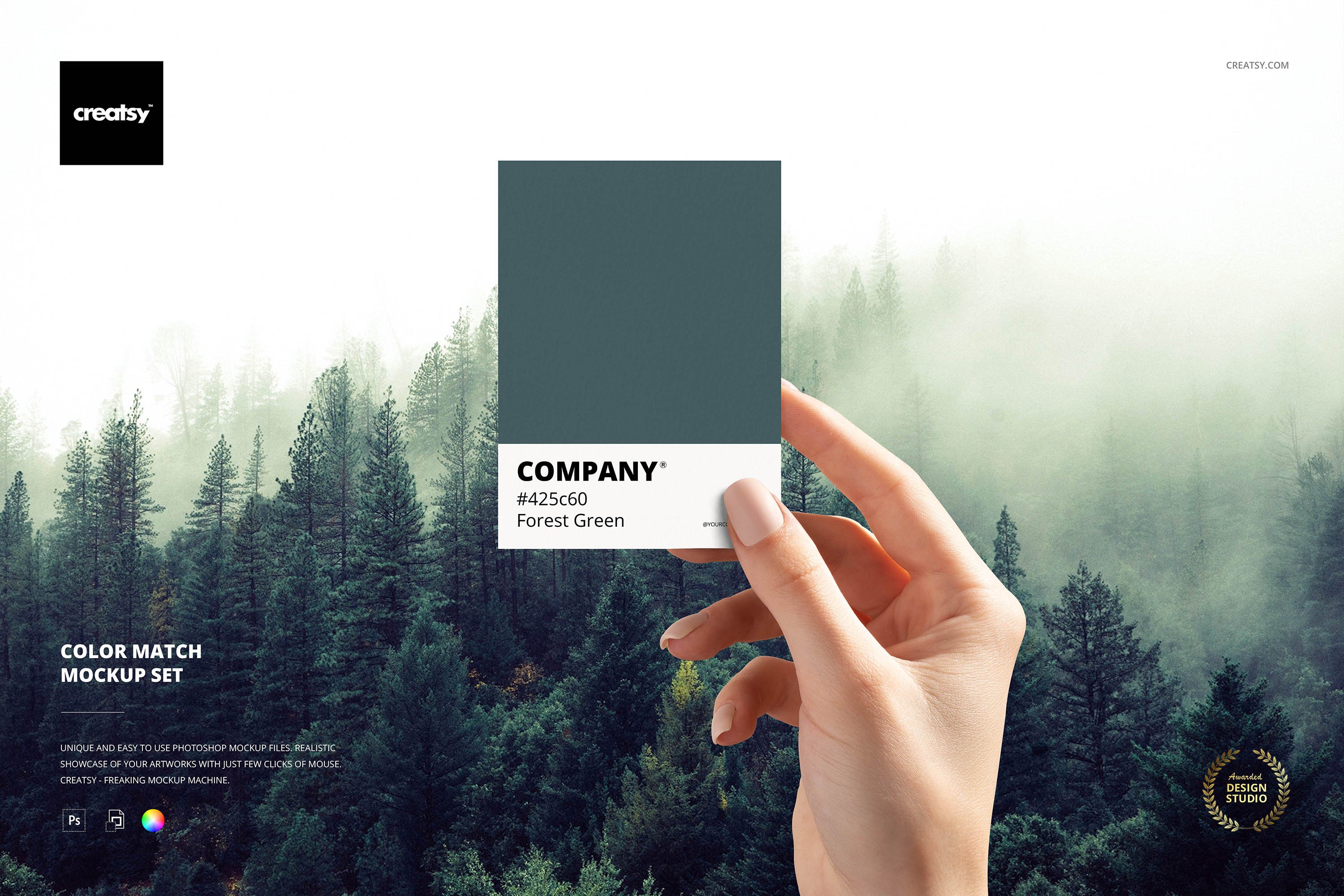 名片卡片色卡设计智能贴图样机合集 Color Match Mockup Set插图 名片卡片色卡设计智能贴图样机合集 Color Match Mockup Set插图