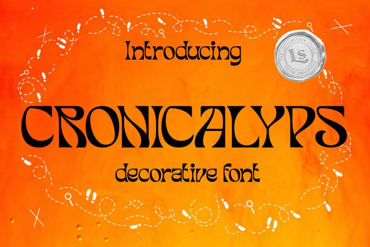 复古包装标签徽标logo设计无衬线英文字体 Cronicalypse插图 复古包装标签徽标logo设计无衬线英文字体 Cronicalypse插图