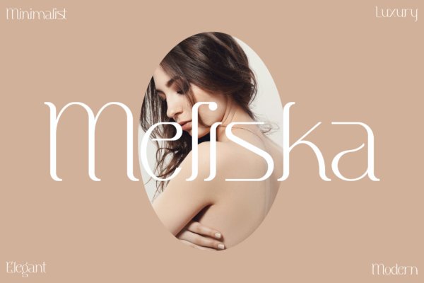 现代优雅品牌标识海报设计衬线英文字体 Meliska Minimalist Serif Font LS