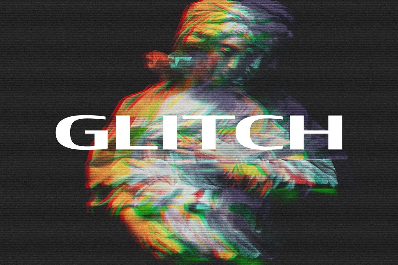 故障错位照片处理特效Ps样式模板 Digital Screen Glitch Effect插图 故障错位照片处理特效Ps样式模板 Digital Screen Glitch Effect插图