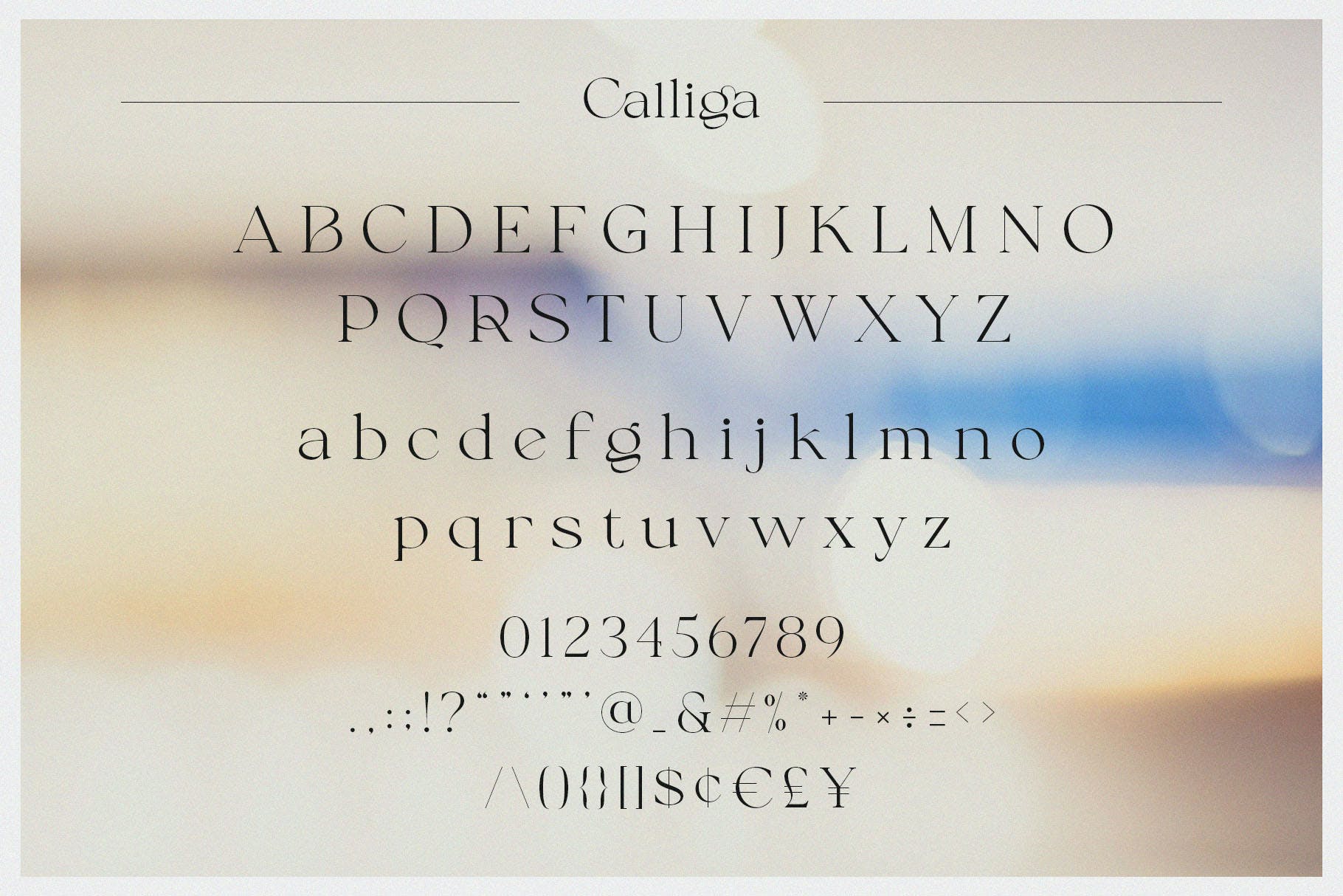 时尚优雅杂志标识徽标logo设计衬线英文字体 Calliga – Stylish Display Serif插图9 时尚优雅杂志标识徽标logo设计衬线英文字体 Calliga – Stylish Display Serif插图9