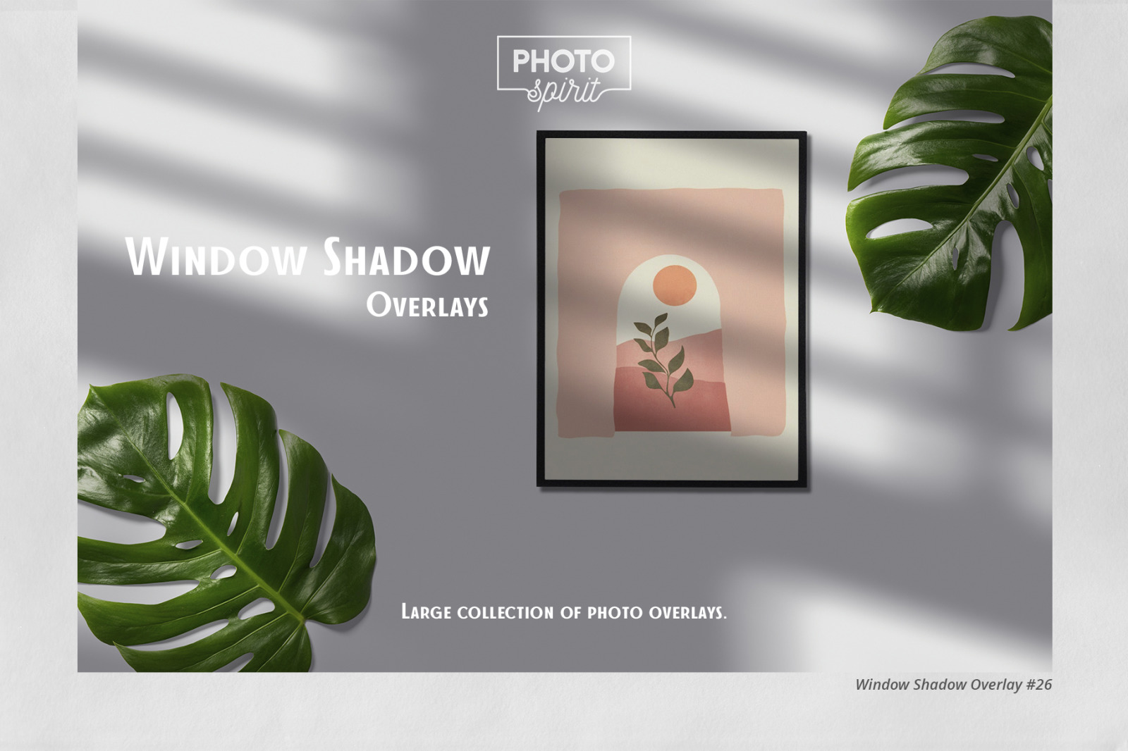 46个华丽窗户阴影叠加背景图片Ps设计素材 Window Shadow Overlays插图