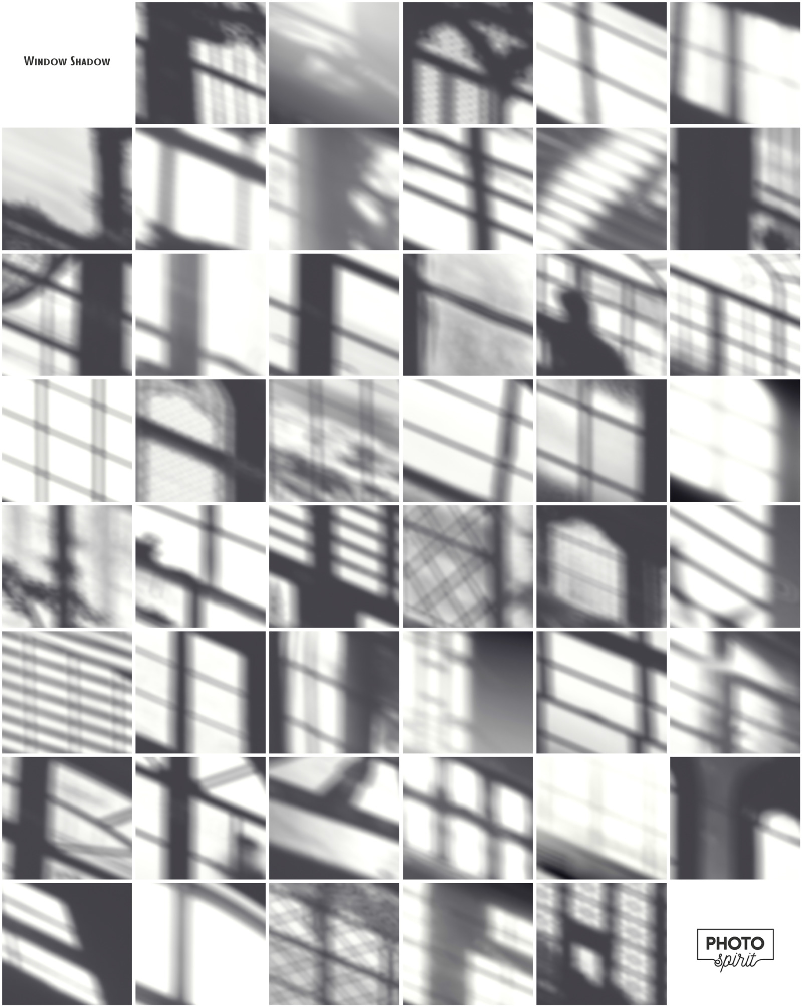 46个华丽窗户阴影叠加背景图片Ps设计素材 Window Shadow Overlays插图7