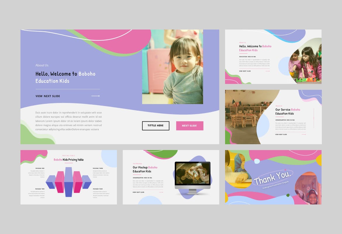 现代炫彩幼儿园作品集图文排版设计ppt模板 Kindergarten Powerpoint Presentation Template插图3 现代炫彩幼儿园作品集图文排版设计ppt模板 Kindergarten Powerpoint Presentation Template插图3
