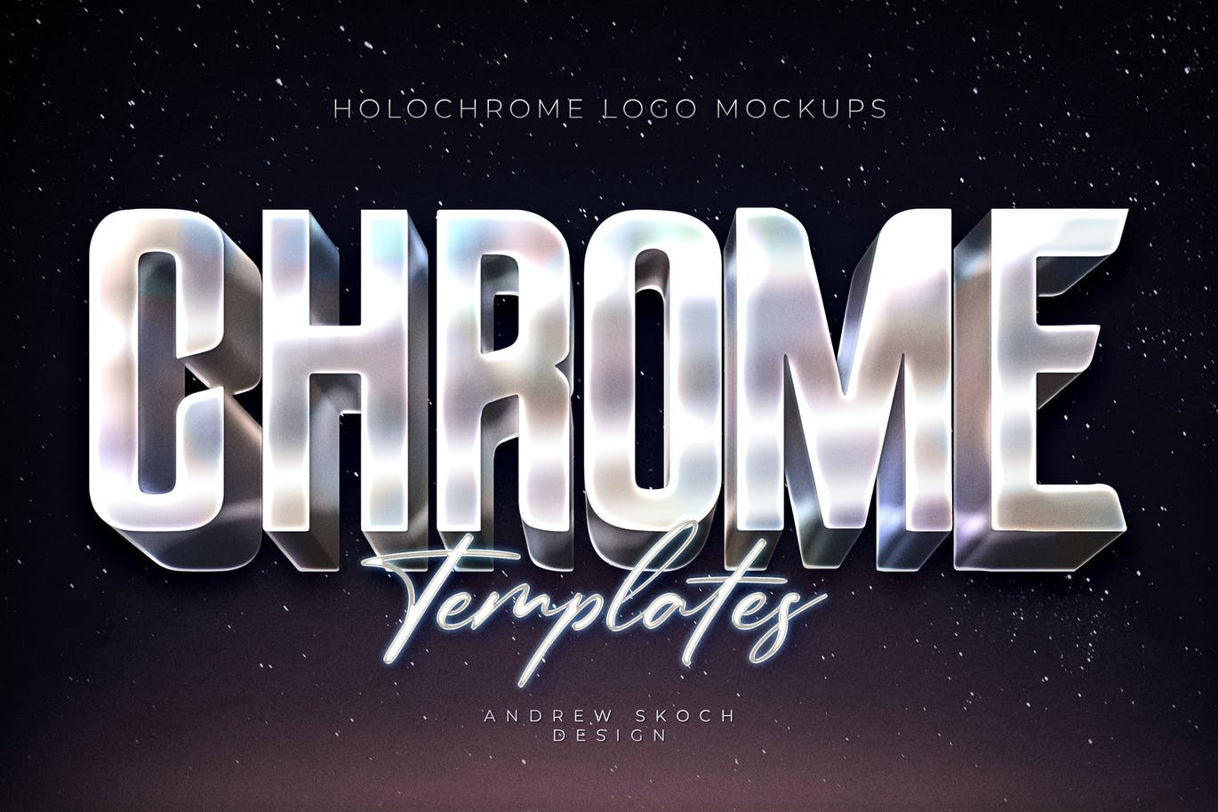 8款全息渐变3D立体文本标题徽标Logo设计Ps样机模板素材 Holochrome Logo Mockups插图3 8款全息渐变3D立体文本标题徽标Logo设计Ps样机模板素材 Holochrome Logo Mockups插图3